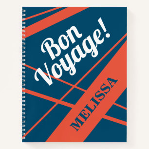 Carnet Bon voyage adieu adieu départ