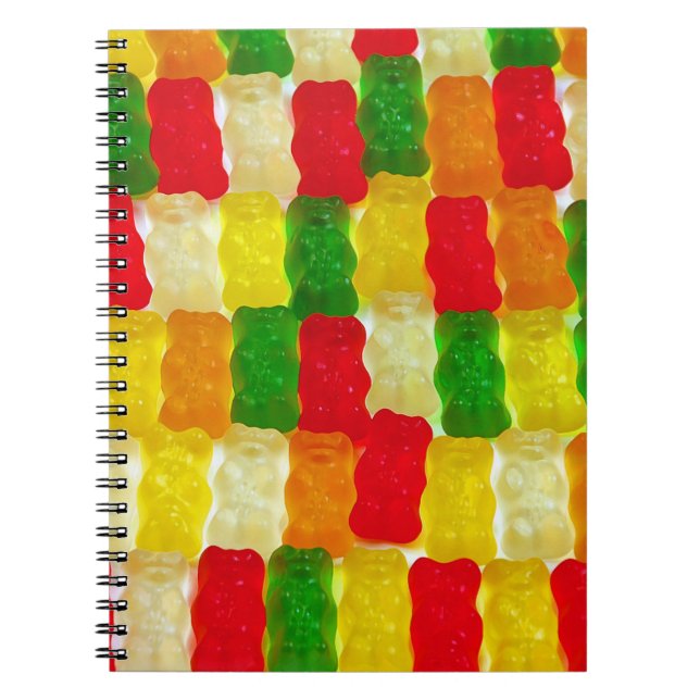 Carnet Bonbons à l'ours de gummi coloré (Devant)