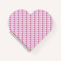 Bonbons rose et blanc Chèque Motif forme cardiaque