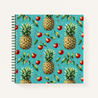 Carnet Bonheur Ananas Cerise