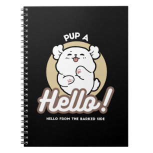 Carnet Bonjour du côté écorché - Jolie conception chien