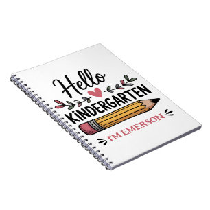Carnet Bonjour maternelle personnalisé retour à l'école