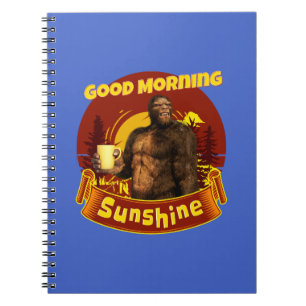 Carnet Bonjour Soleil Bigfoot Café Humour Art