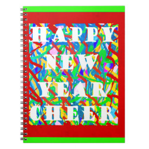 Carnet Bonne année fêter la conception des fêtes
