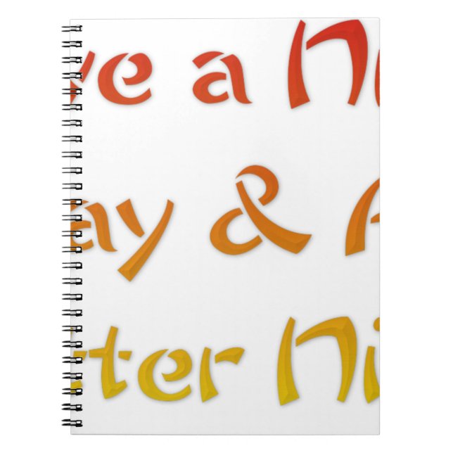Carnet Bonne journée et une meilleure conception de texte (Devant)