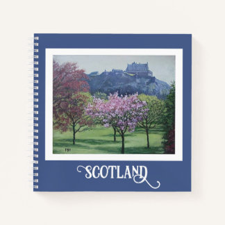 Carnet Bonnie Scotland Edinburgh Castle joli art