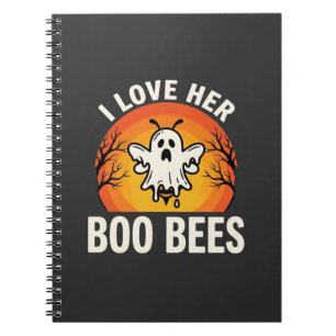 Carnet Boo Bees Halloween Ghost Bee Drôle Design_1