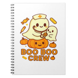 Carnet Boo Boo Infirmière d'équipage Funny Halloween Infi