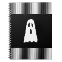 BOO! Fantôme Mignon Halloween Noir Blanc