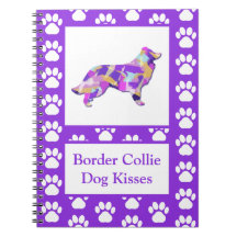 Bordure Collie Chien Baisers Silhouette Cute PPY&B