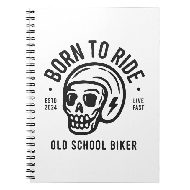 Carnet Born to Ride (Devant)