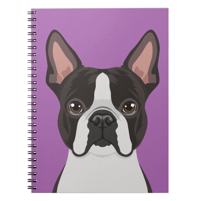 Carnet Boston Terrier (Devant)