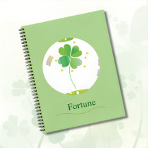 Botanical Notebook – Four-leaf Clover Design