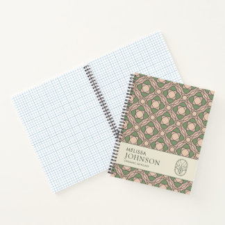 Carnet Botanique Géométrique Moderne Organique
