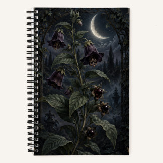 Carnet Botanique Gothique de Jardin de Lune Bellad