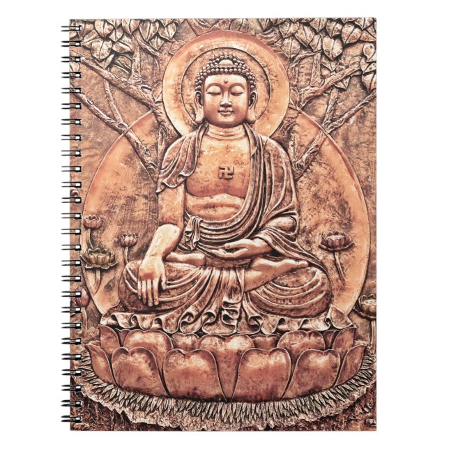 Carnet Bouddha de cuivre étonnamment détaillé (Devant)
