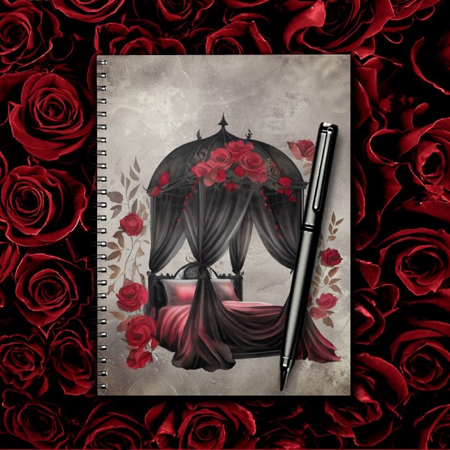 Carnet Boudoir | Canopée de l'Écharpe Antique Poster Lit (Créateur téléchargé)