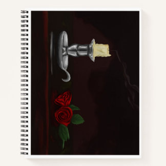Carnet Bougie et peinture rose