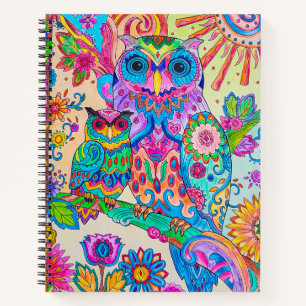 Carnet Boule aux griffes de chien mignon Cartoon Oiseau P
