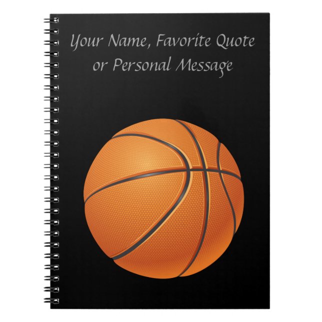 Carnet Boule de basket-ball, sport collectif (Devant)