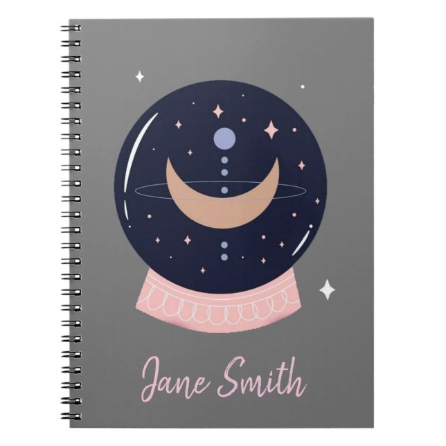 Carnet Boule de cristal mystique psychique (Devant)