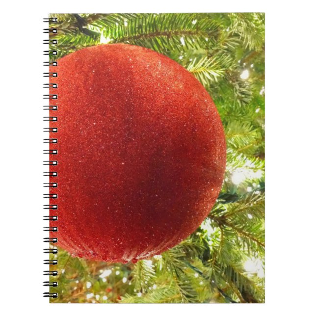 Carnet Boule de Noël rouge  (Devant)