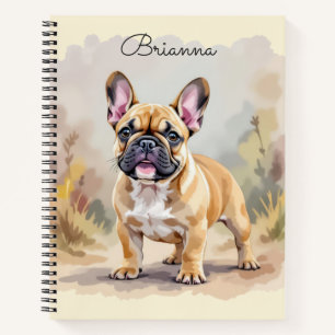 Carnet Bouledogue Français Brun Fauve Mignon Chien French