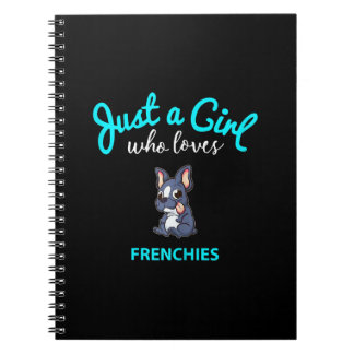 Carnet bouledogue français | cadeau filles enfants bouled