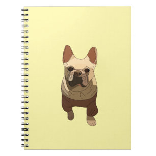 Carnet Bouledogue Français, Lavande Violet