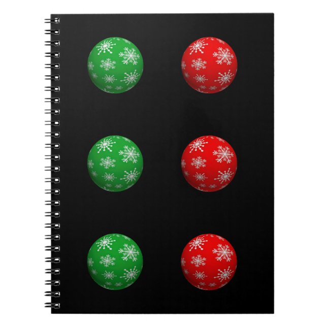 Carnet Boules de Noël 3D (Devant)