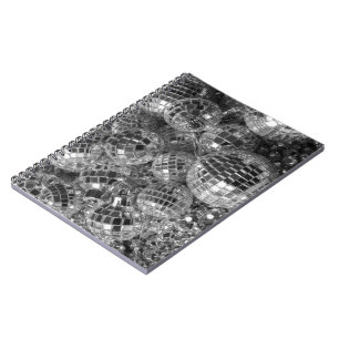 Carnet Boules Disco Photo noir et blanc