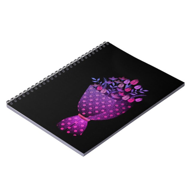 Carnet bouquet de fleurs (Côté gauche)