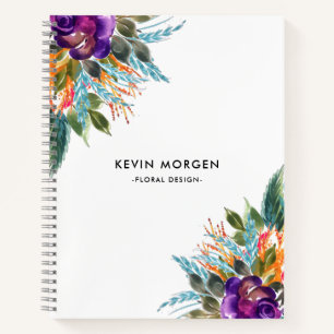 Carnet Bouquet de fleurs colorées