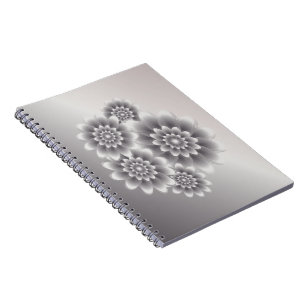 Carnet Bouquet de pétales d'argent