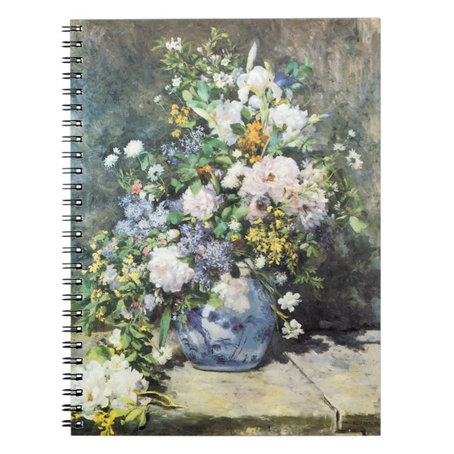 Carnet Bouquet de printemps de Pierre Renoir, Fleurs Vint (Devant)