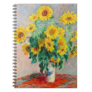 Carnet Bouquet de tournesols Claude Monet