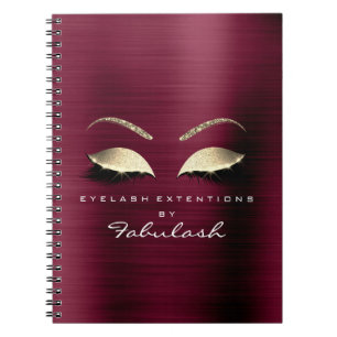 Carnet Bourgogne Gold Parties scintillant Eyes Maquillage