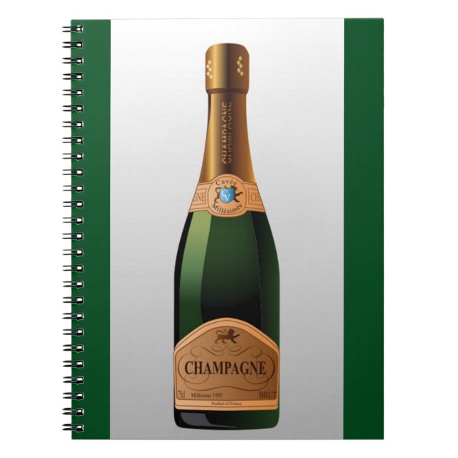 CARNET BOUTEILLE DE CHAMPAGNE (Devant)