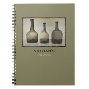Carnet Bouteilles rustiques Encore Vie Art Vin Personnali