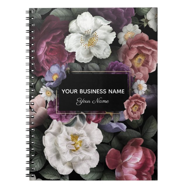 Carnet Boutique Floriste Personnalisée (Devant)