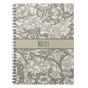 Carnet Bouton de bachelier en damas antique de William Mo