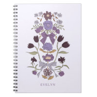 Bows et fleurs pourpre rustique