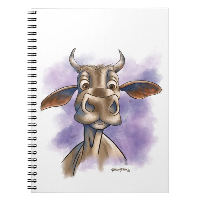 Carnet Brahman Cow Cartoon (Devant)