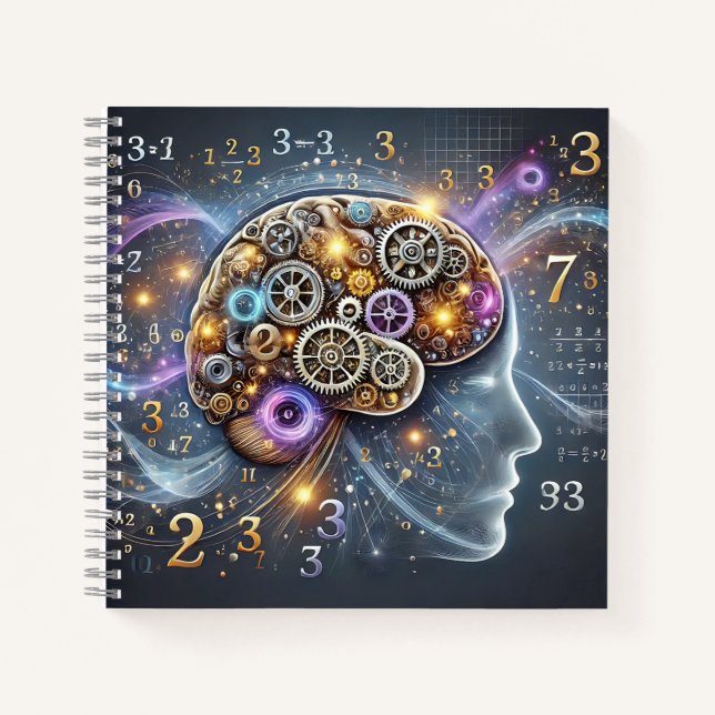 Carnet Brain Gears & Mathematical Intelligence Design (Devant)