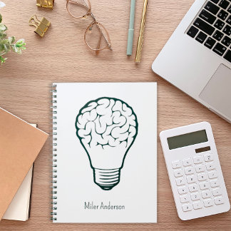 Carnet Brain Lamp - Creative Thinking Notebook- Mapping
