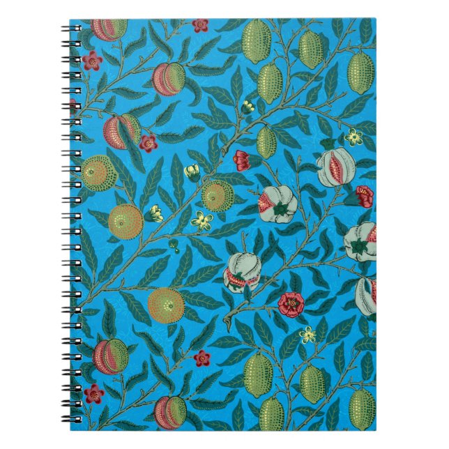 Carnet Branches avec grenades de William Morris (Devant)