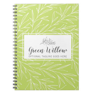 Carnet Branches de feuilles botaniques modernes Verdure M