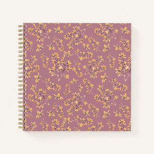 Carnet Branches de l'épine noire jaune pourpre