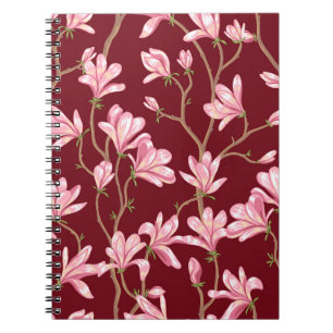 Carnet Branches Magnolia : Illustration Vintage florissan
