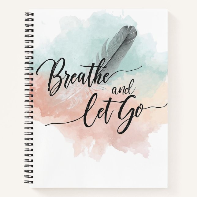 Carnet Breathe and Let Go (Devant)